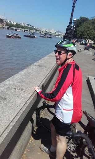 Melvyn by the river Thames