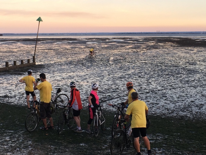 Southend beach at dusk