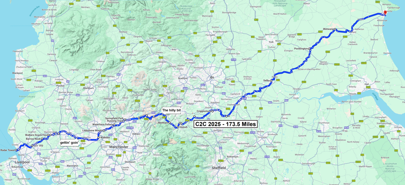 Liverpool to Bridlington
